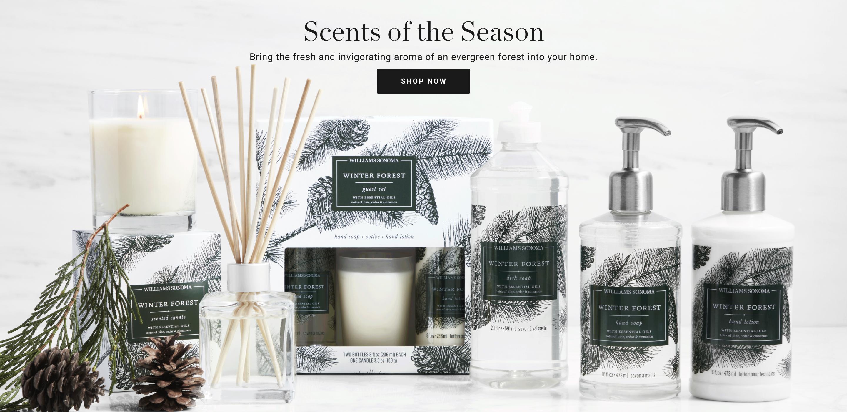 Scents of the Season | Bring the fresh and invigorating aroma of an evergreen forest into your home. | Shop Now